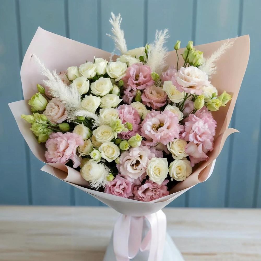 Букет цветов из: Альстромерии и Розы в Сонково