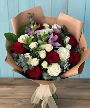 Букет цветов из:  Розы и Альстромерии в Сонково