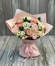 Букет цветов из:  Гвоздики, Розы и Хризантемы в Сонково