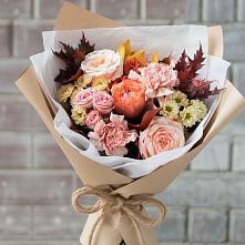 Букет цветов из:  Гвоздики, Хризантемы и Розы в Сонково