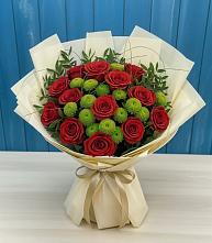 Букет цветов из:  Розы и Хризантемы в Сонково