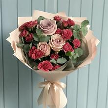 Букет цветов из:  Гвоздики и Розы в Сонково